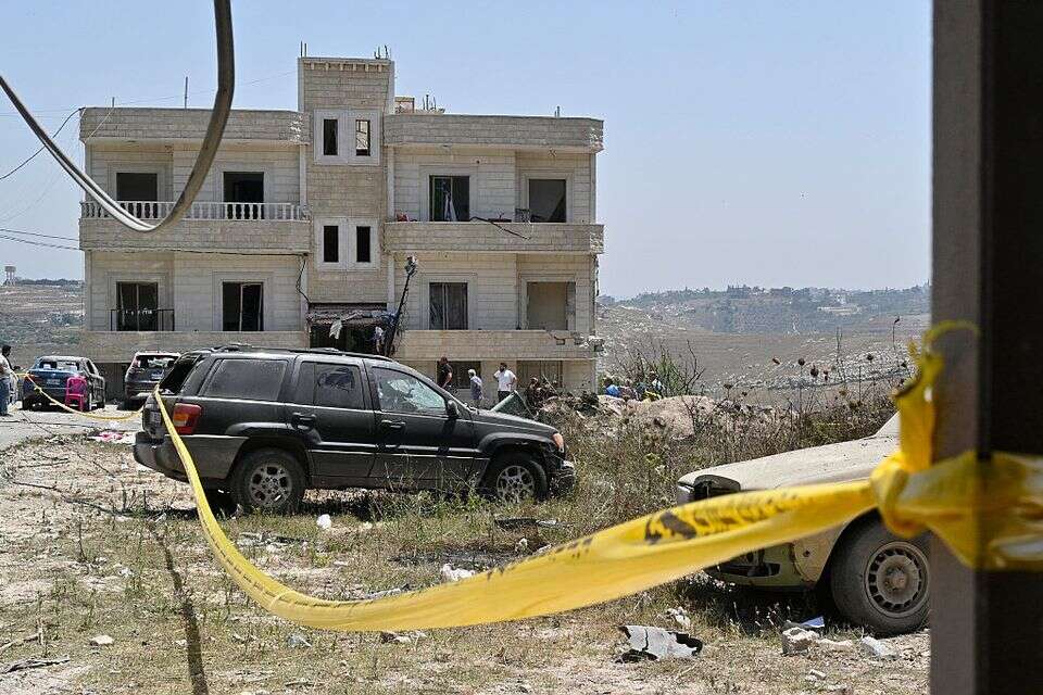 הנזק בעיירה ג'נטה בדרום לבנון , אי.פי.אי