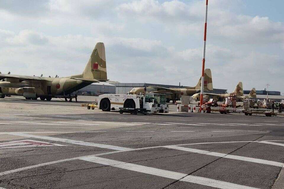 מטוסי התובלה המרוקניים שנחתו הבוקר הישראל , 27א