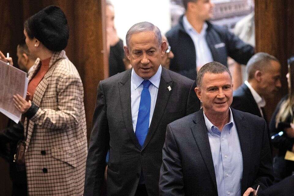 בנימין נתניהו ויולי אדלשטיין , אורן בן חקון