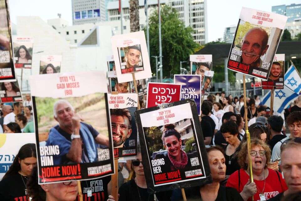 עצרת משפחות החטופים במחאה להשבת יקיריהן , גדעון מרקוביץ'