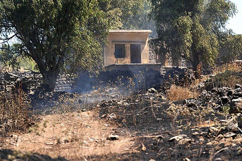 שיירי השריפה באתר הנפילה , אייל מרגולין\ג'יני