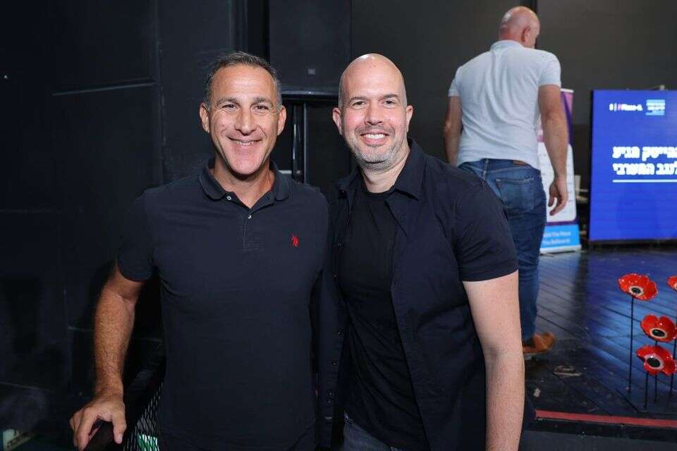 עידן טנדלר עם מנכ"ל גוגל ישראל ברק רגב , ירין גז