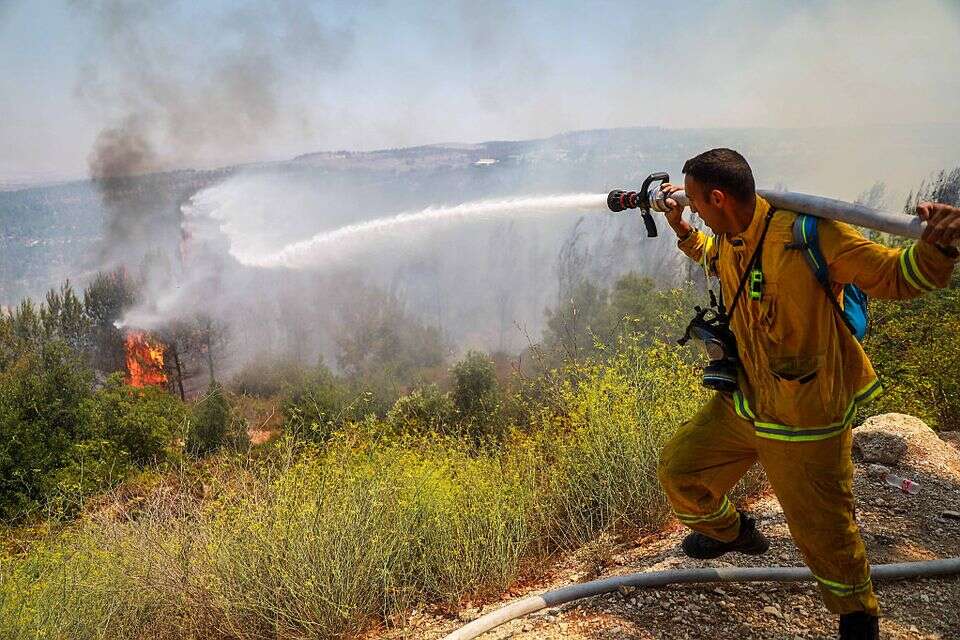 שריפה באזור שורש , אורן בן חקון