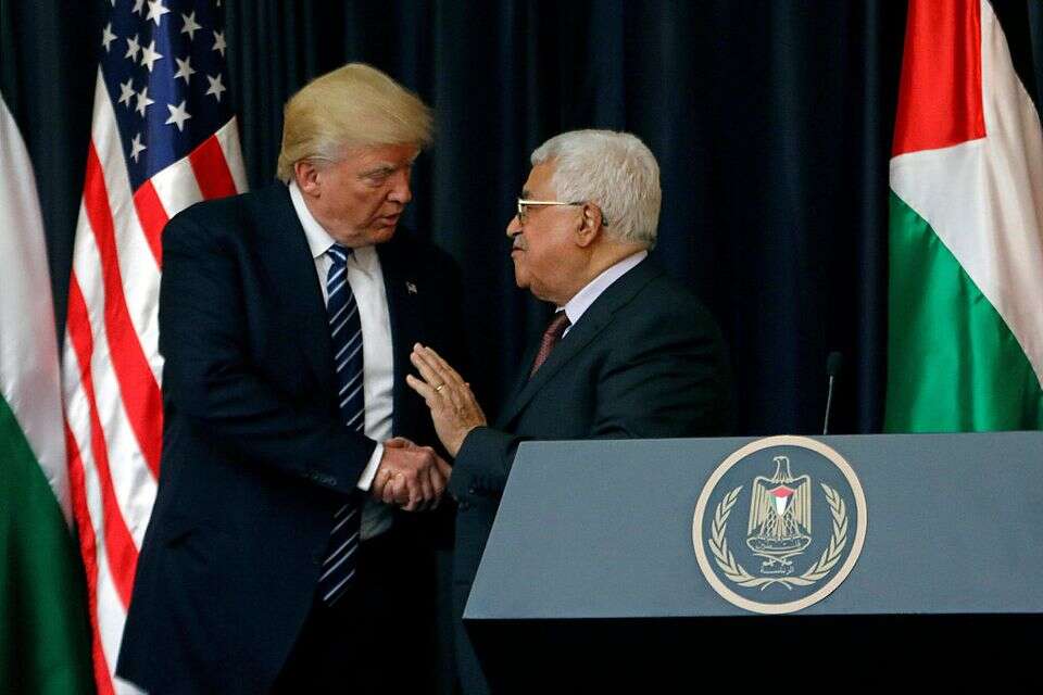 טראמפ ואבו מאזן (ארכיון) , רויטרס