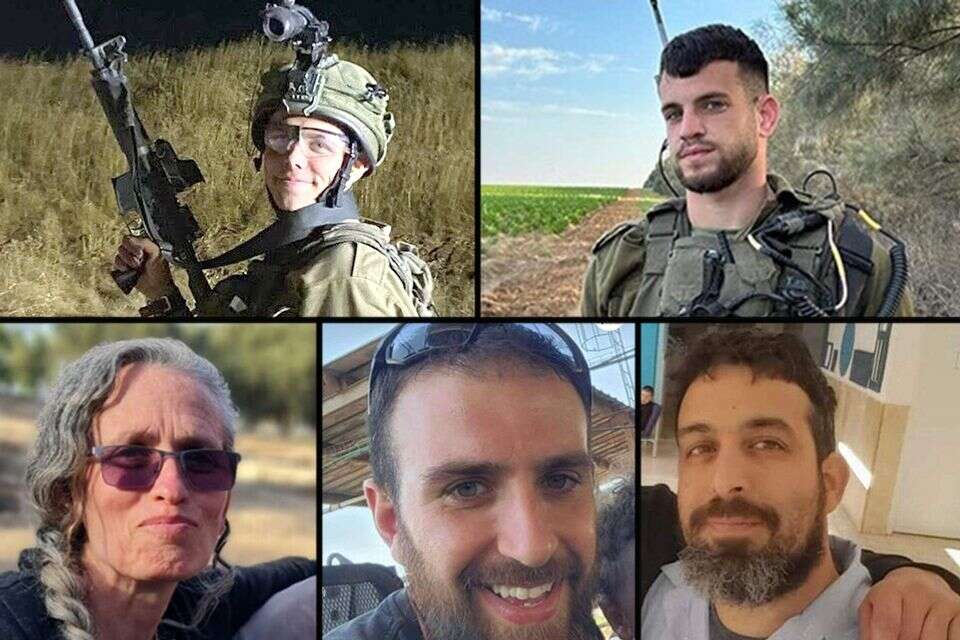חמשת החטופים שחולצו מחאן יונס , ללא