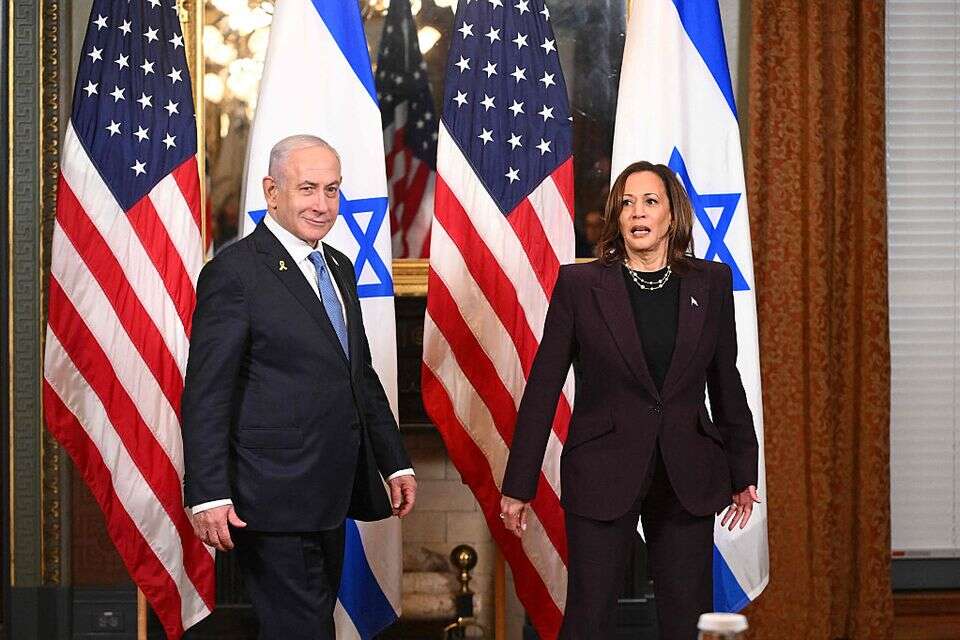 פגישת נתניהו והאריס, יולי 2024 , אי.אף.פי