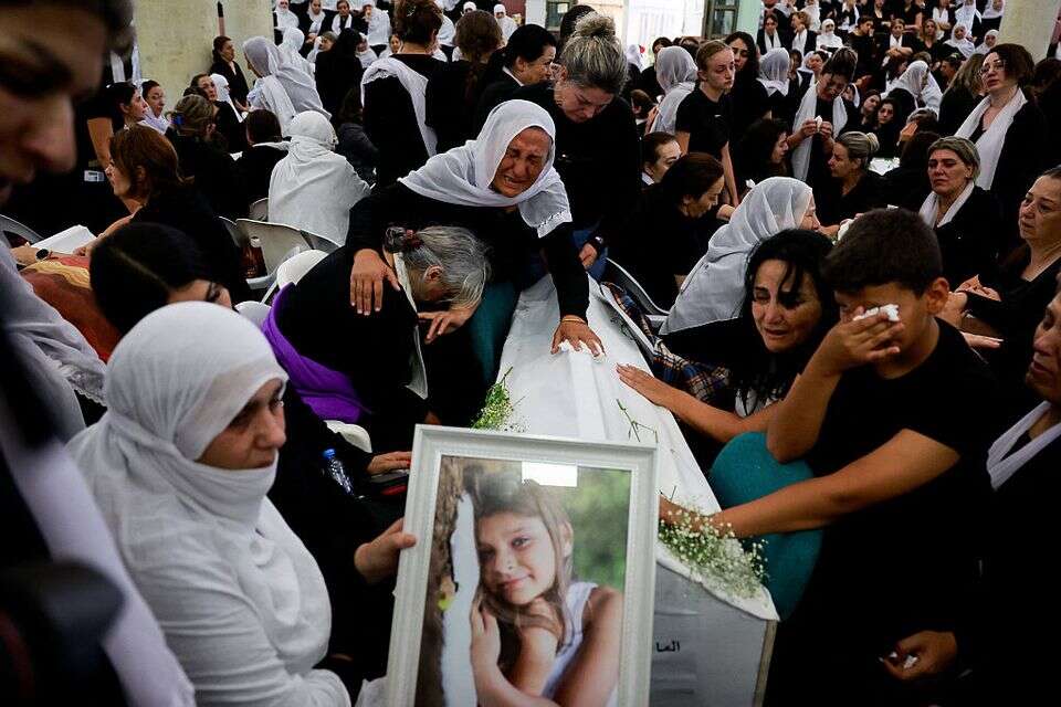 טקסי ההלוויה של הילדים במג'דל שמס , רויטרס