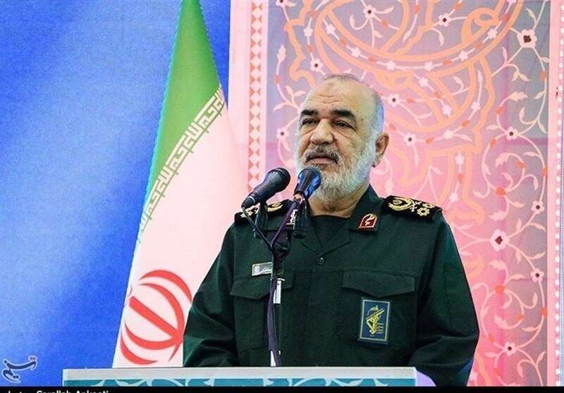 Le commandant des gardes révolutionnaires Hossein Salami, sans