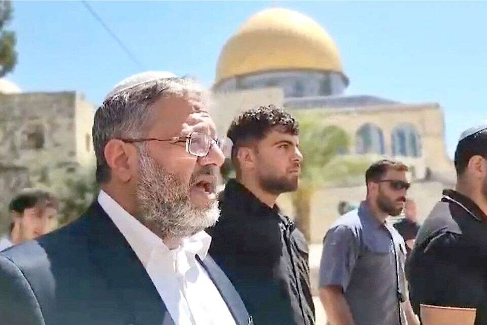 בן גביר בהר הבית , רויטרס