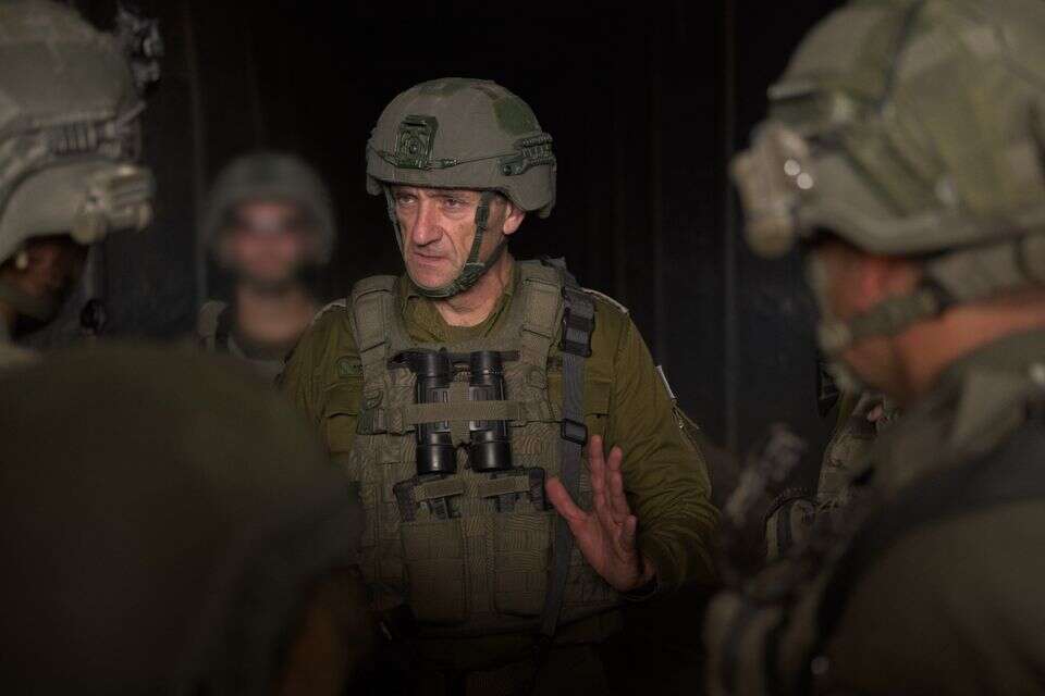 הרמטכ"ל הרצי הלוי בהערכת מצב בציר פילדלפי , דובר צה"ל