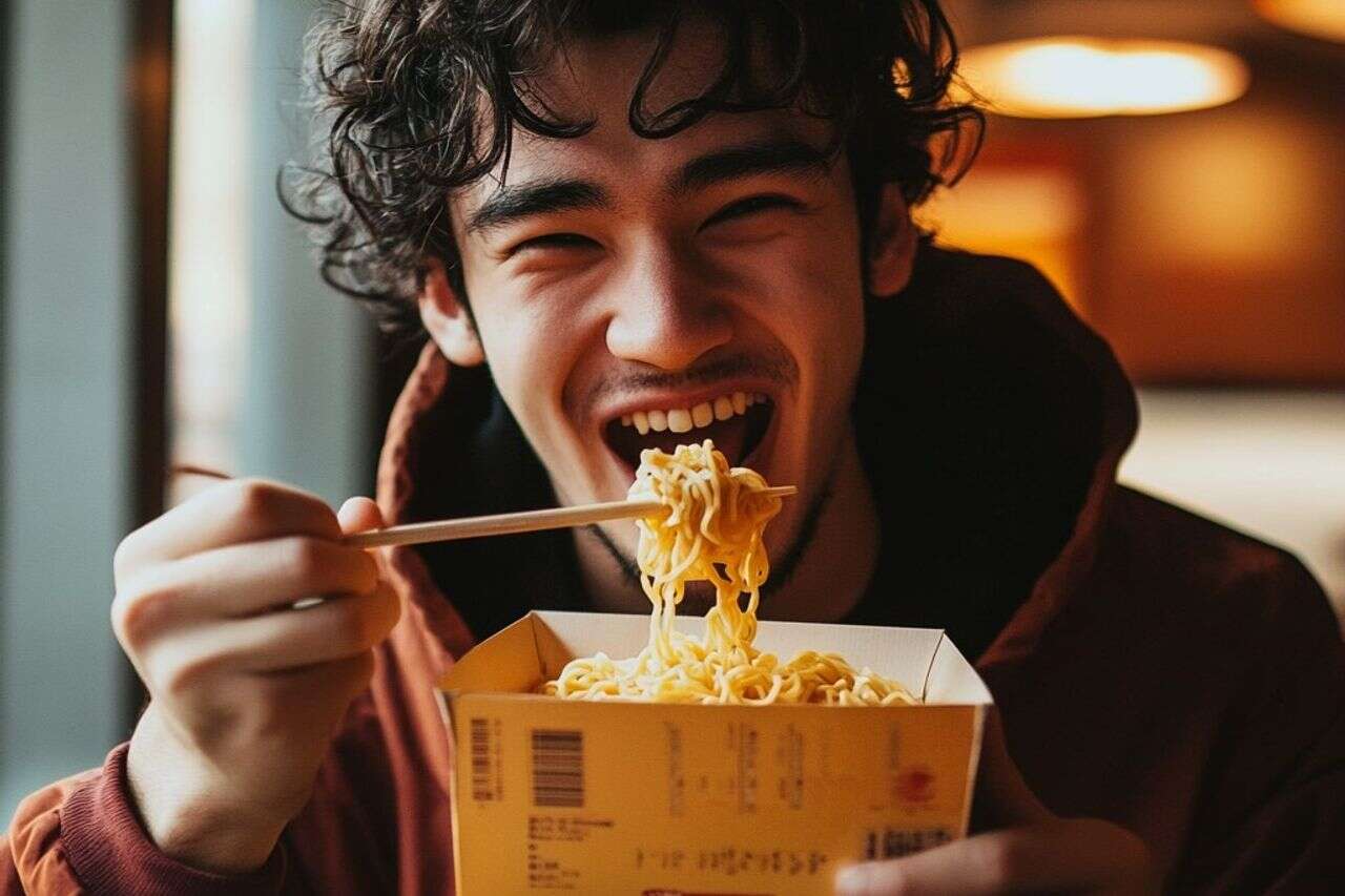 He ate leftover noodles from the fridge - and reached a critical condition within hours