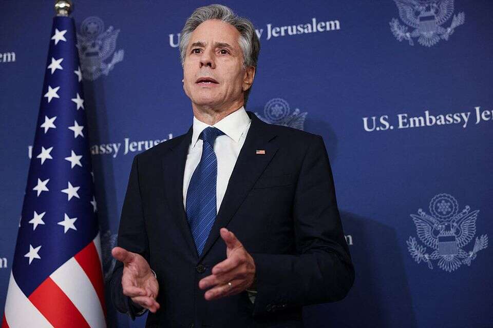 מזכיר המדינה האמריקני אנתוני בלינקן , רויטרס