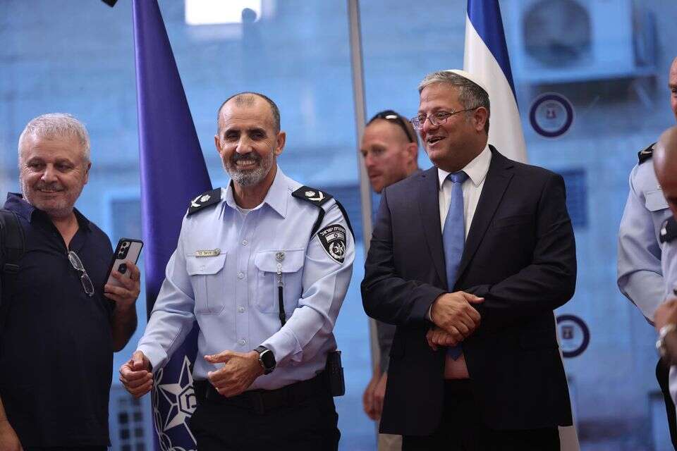 המפכ"ל דני לוי ובן גביר , יונתן זינדל/פלאש90