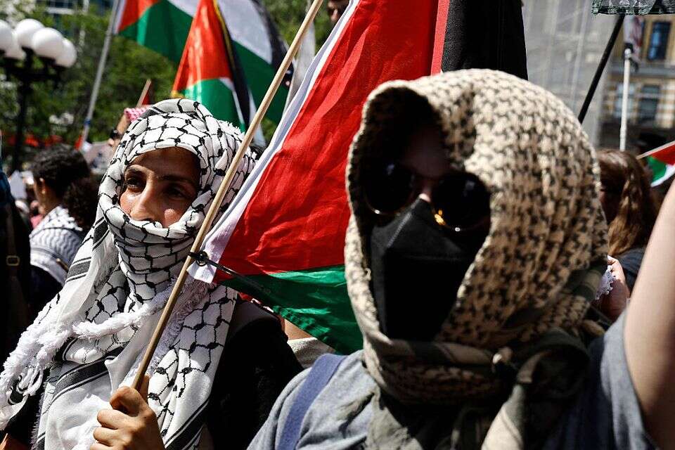 מפגינים פרו-פלשתינים בניו יורק , איי.אף.פי