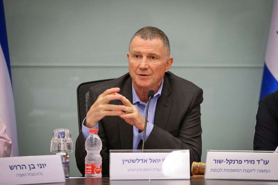 יו"ר ועדת חוץ וביטחון, יולי אדלשטיין בדיון , נועם מושקוביץ, דוברות הכנסת