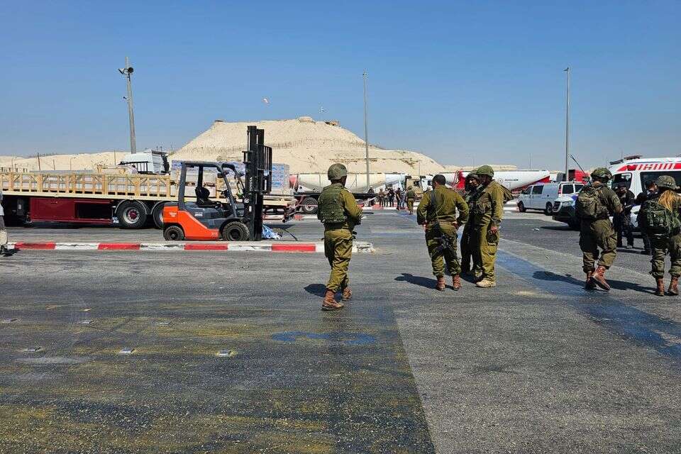זירת הפיגוע במעבר אלנבי , חנן איילת/TPS