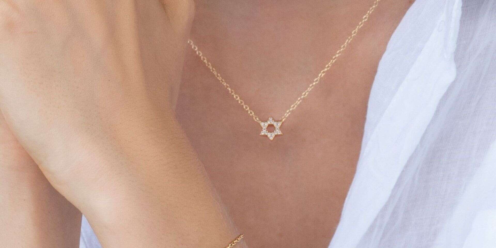 עיצוב של שלומית אופיר. שרשרת וצמיד מגן דוד , עידו לביא