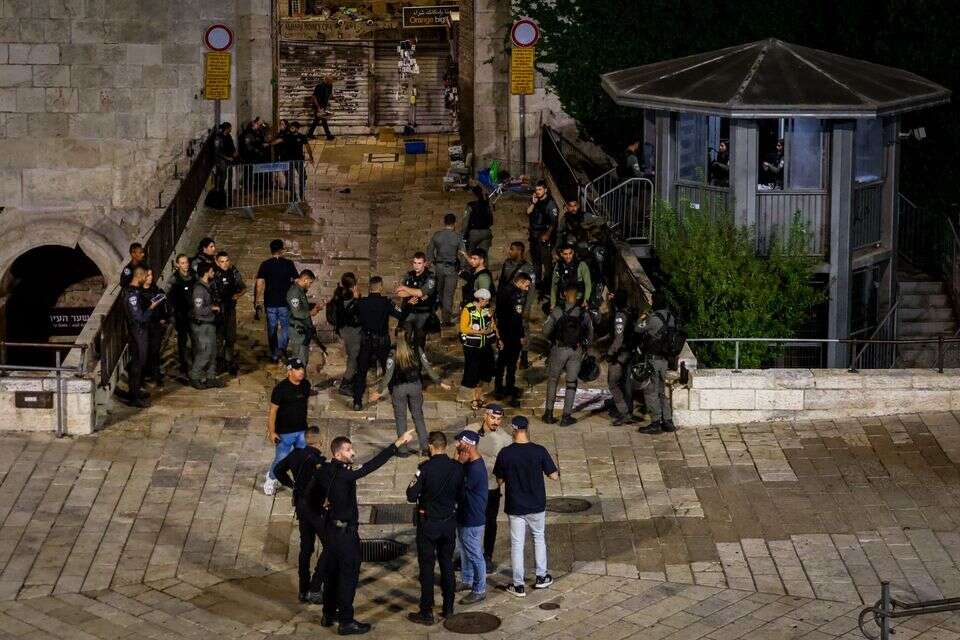 זירת הפיגוע: שער שכם, ירושלים , חיים גולדברג/פלאש90