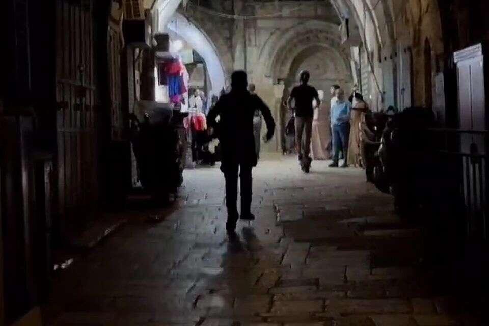 זירת פיגוע הדקירה בשער שכם , ללא