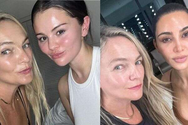 קרן ברטוב עם קים קרדשיאן וסלינה גומז , צילום מסך מאינסטגרם