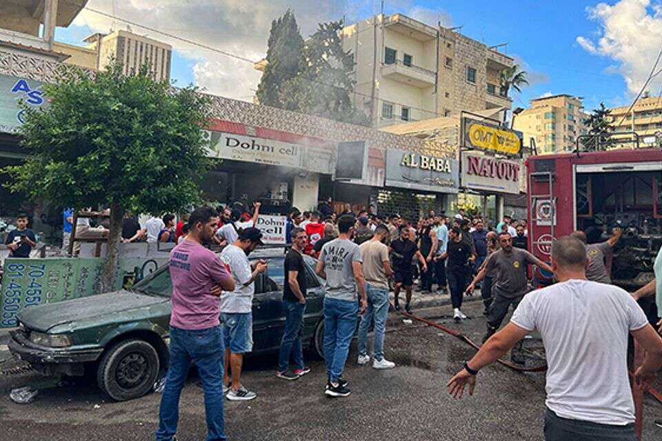 הכאוס חוזר לרחובות ביירות , אי.אף.פי