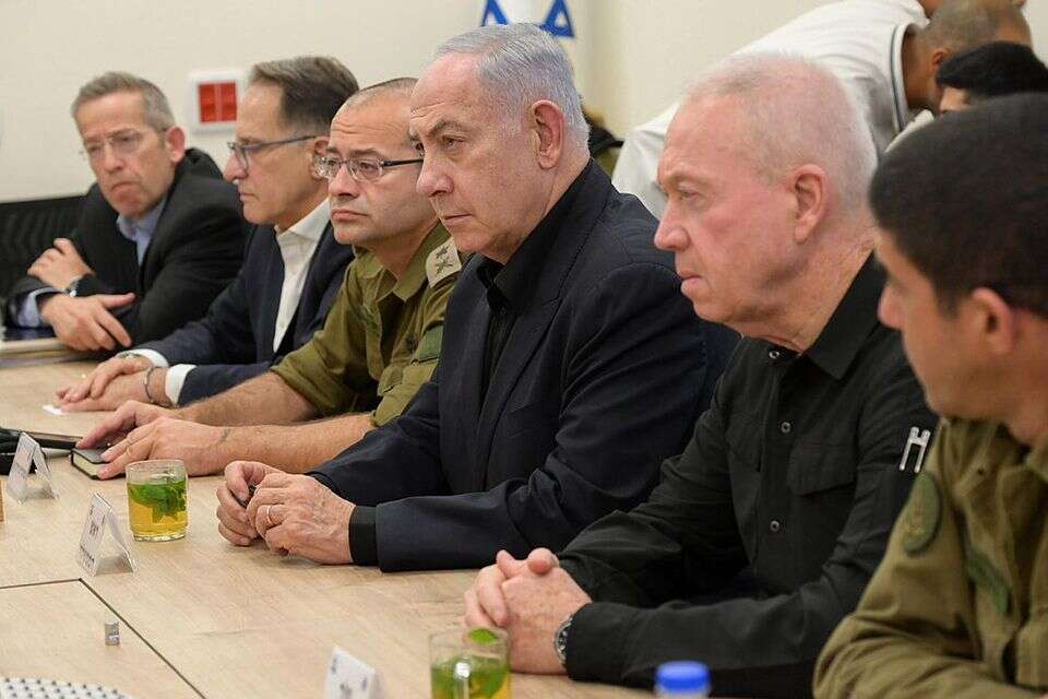 גלנט ונתניהו בקריה
, דובר צה"ל