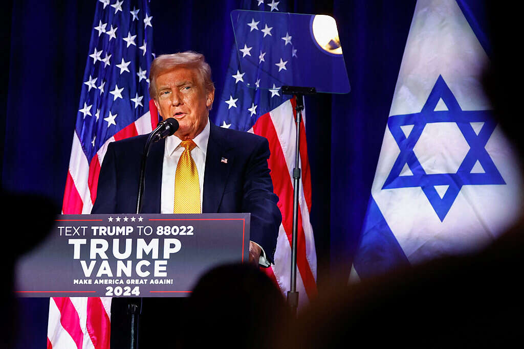 טראמפ בכנס הקהילה הישראלית אמריקנית בוושינגטון , רויטרס