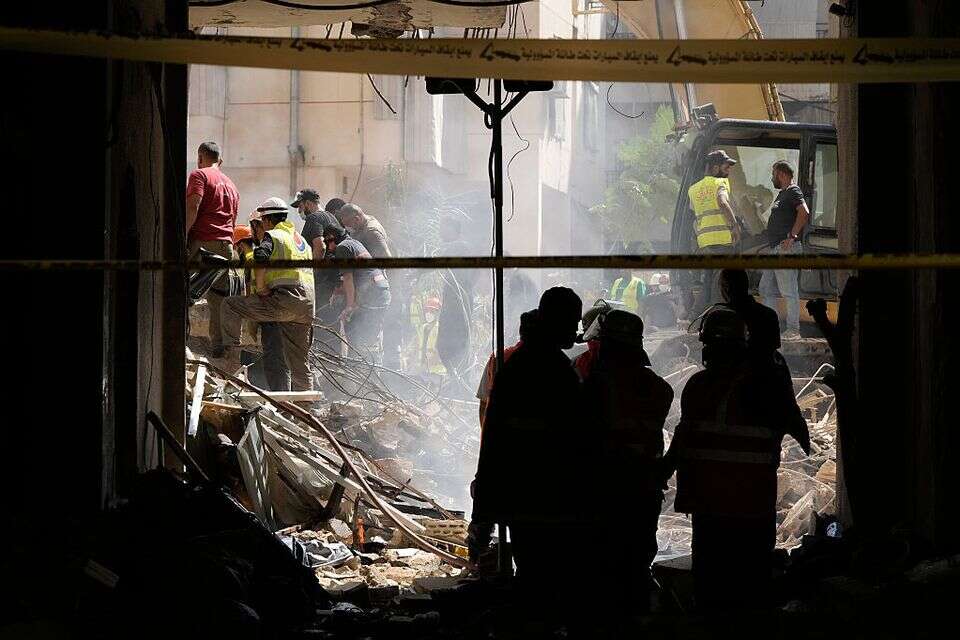 זירת התקיפה בדאחייה ,  אי.פי