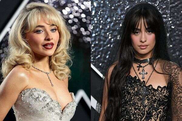 קמילה קביו וסברינה קרפנטר , Getty Images via AFP,Evan Agostini/Invision/AP