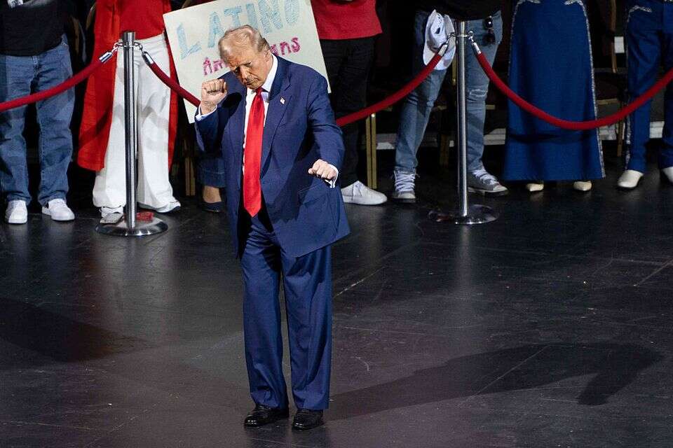 טראמפ בעצרת בחירות בטקסון, אריזונה, החודש , אי.אף.פי