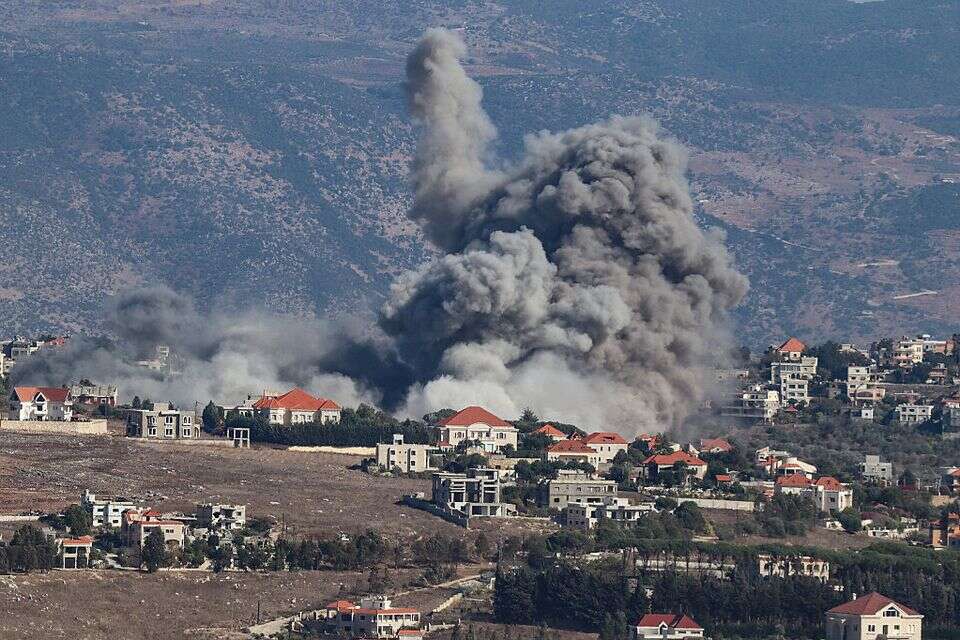 פיצוץ ליד כפר בדרום לבנון , אי.אף.פי