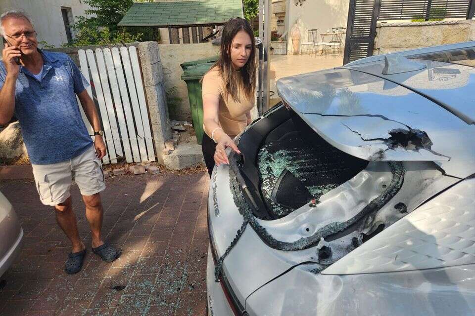שברי מיירט הטיל שנורה מתימן נפלו במודיעין , יהונתן שאול