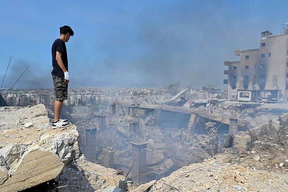 זירת חיסולו של מזכ"ל חיזבאללה חסן נסראללה , איי.פי
