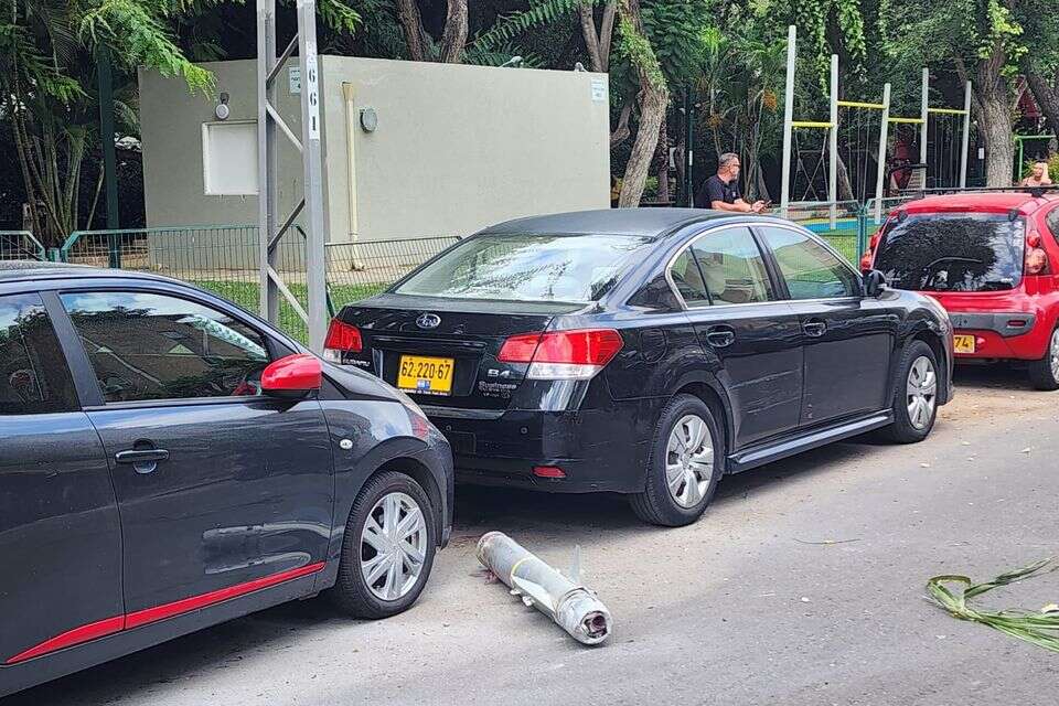 רסיס רקטה שנפלה ברמת השרון, היום , עיריית רמת השרון