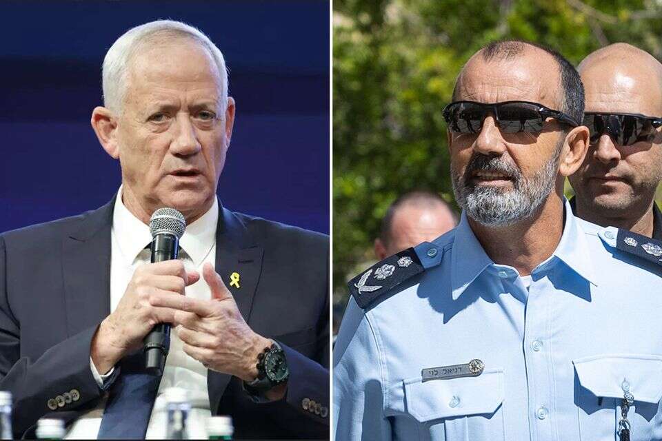 המפכ"ל לוי וח"כ גנץ , אורן בן חקון, איציק בלניצקי