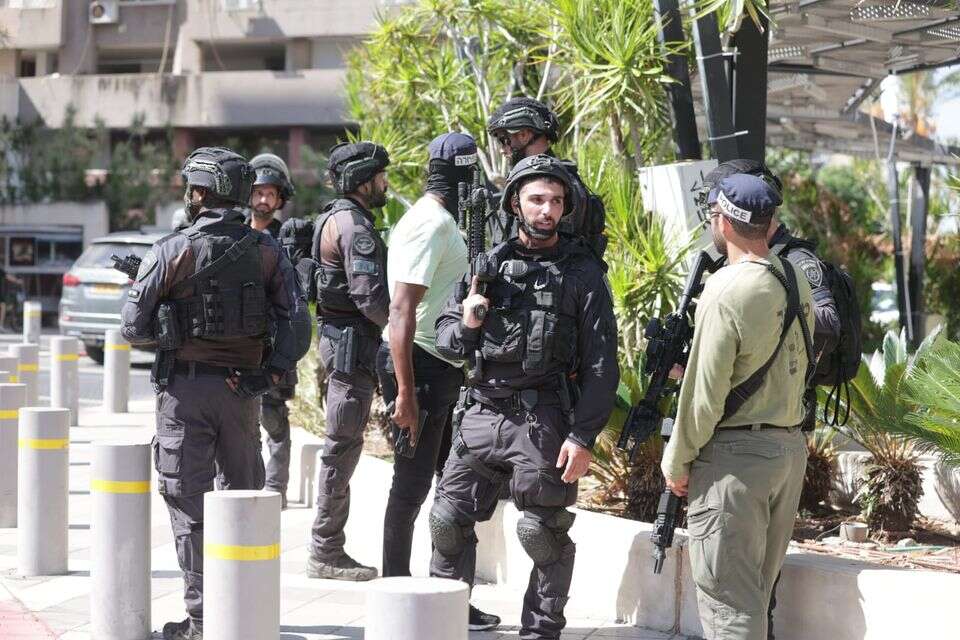 זירת אירוע הדקירה בחדרה , ללא