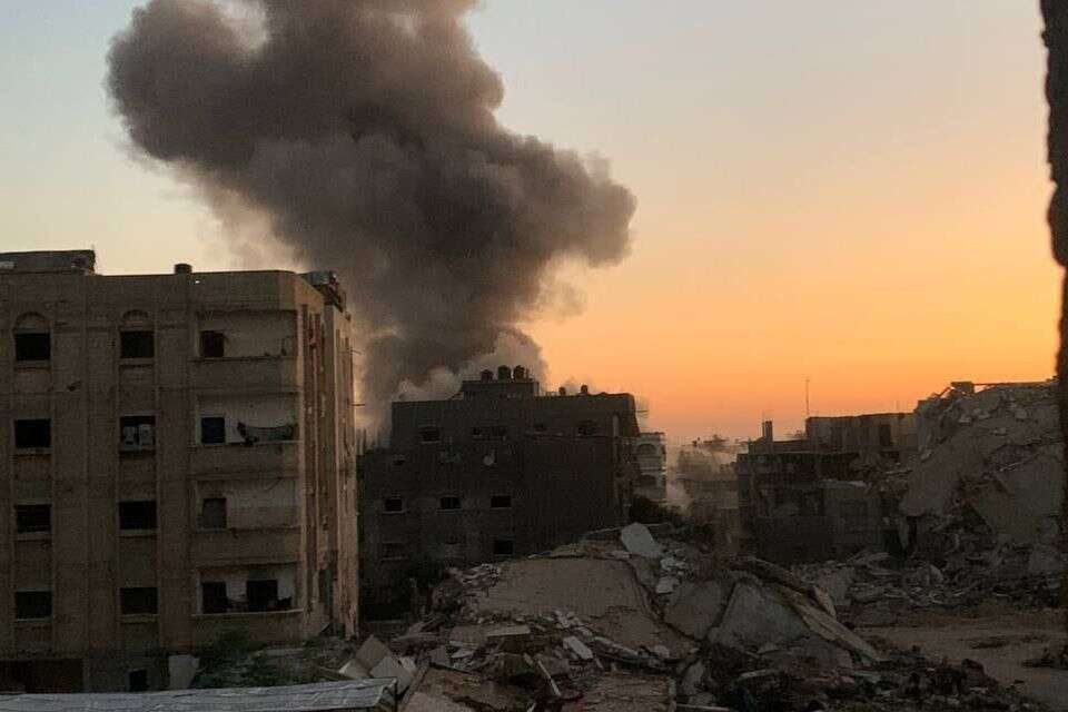 תקיפה ישראלית בצפון הרצועה (ארכיון) , ללא קרדיט