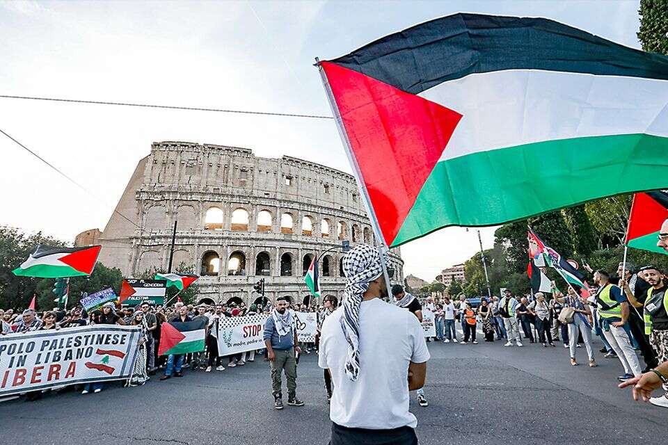 הפגנה אנטי־ישראלית שהתקיימה ברומא , אי.פי.אי