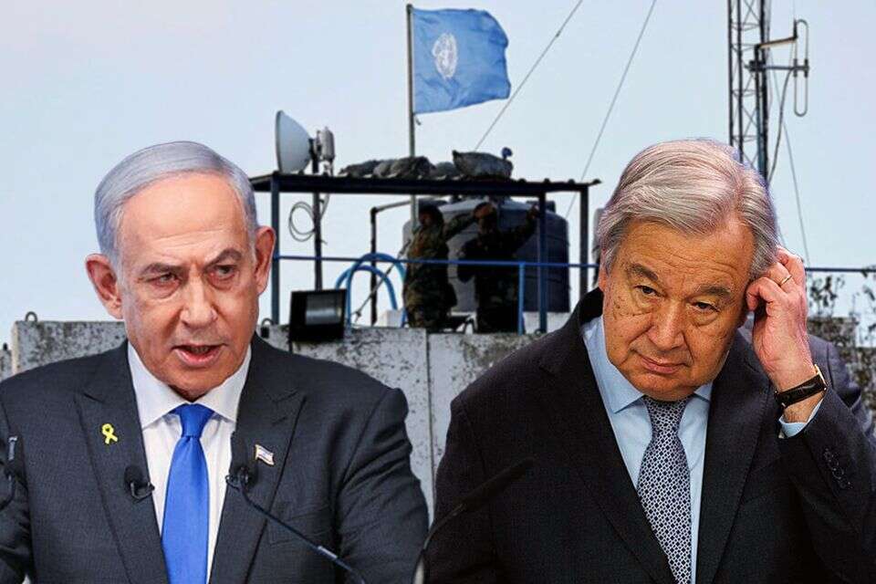 רה"מ נתניהו ומזכ"ל האו"ם אנטוניו גוטרש , אי-פי-אי-רויטרס-חיים-גולדברג-פלאש-90
