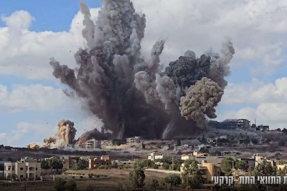 תיעוד מהשמדת תשתית תת-קרקעית של חיזבאללה בדרום לבנון (ארכיון) , דובר צה"ל
