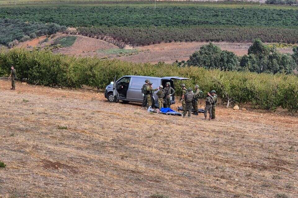 זירת הפגיעה במטולה , ללא קרדיט