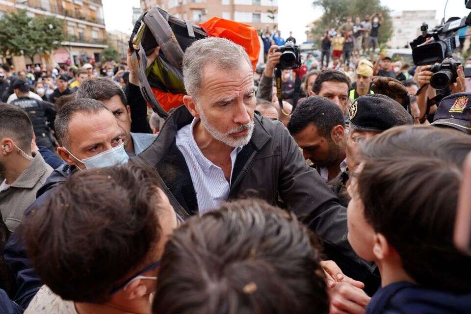 מלך ספרד בפרבר ולנסיה , EFE