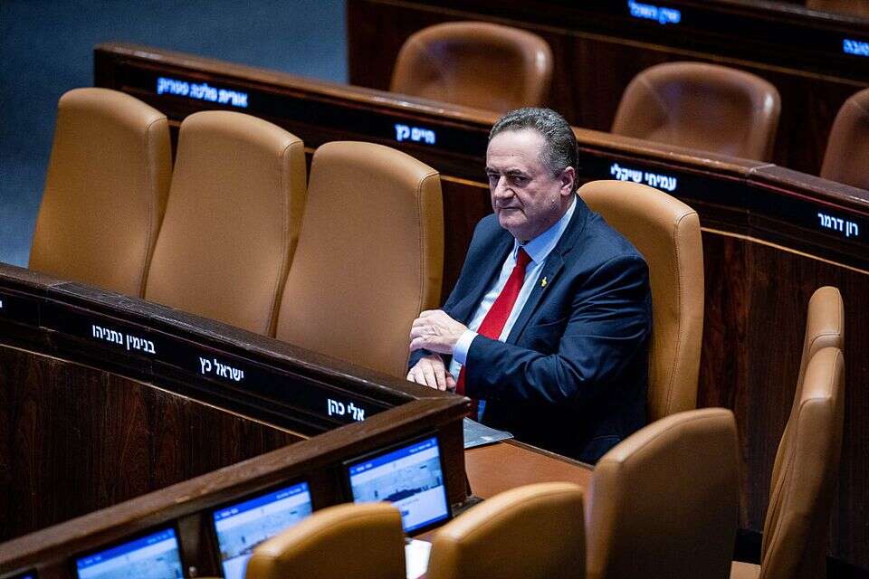 ישראל כץ במליאה , יונתן זינדל/פלאש90
