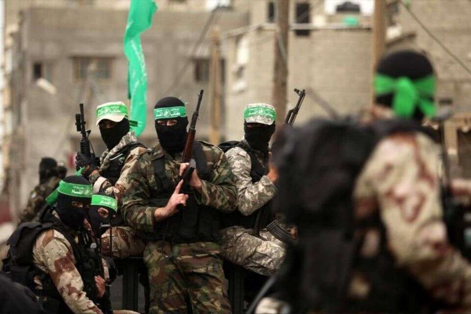 מחבלי חמאס ברצועת עזה , ללא קרדיט