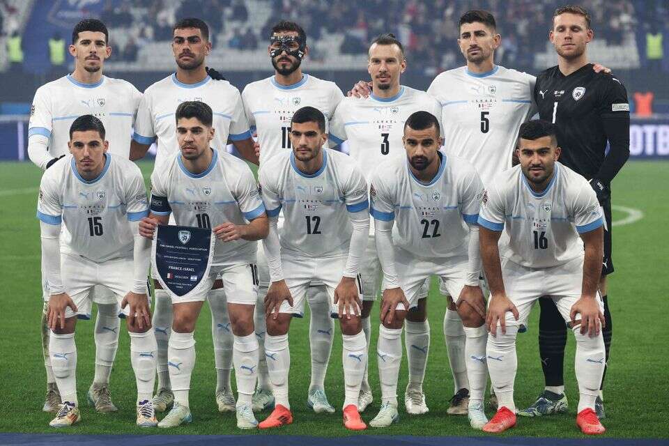 שחקני נבחרת ישראל במשחק מול צרפת בליגת האומות , AFP
