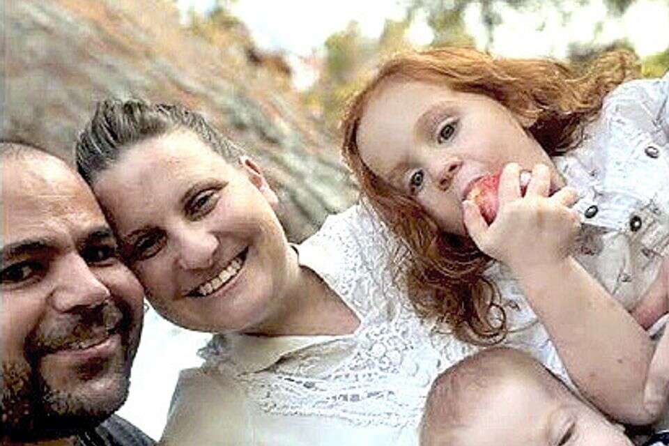 שירי וירדן ביבס עם הילדים כפיר ואריאל , באדיבות המשפחה