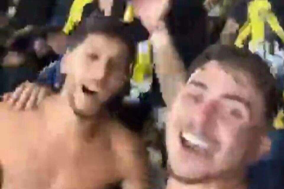 רואי ששון במשחק של בית"ר ירושלים, חודש לפני נפילתו בעזה , צילום מסך