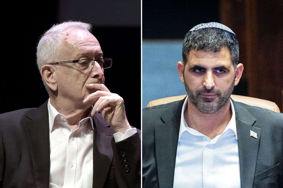 שר התקשורת שלמה קרעי ועמוס שוקן , יונתן זינדל//פלאש 90, יוסי זליגר
