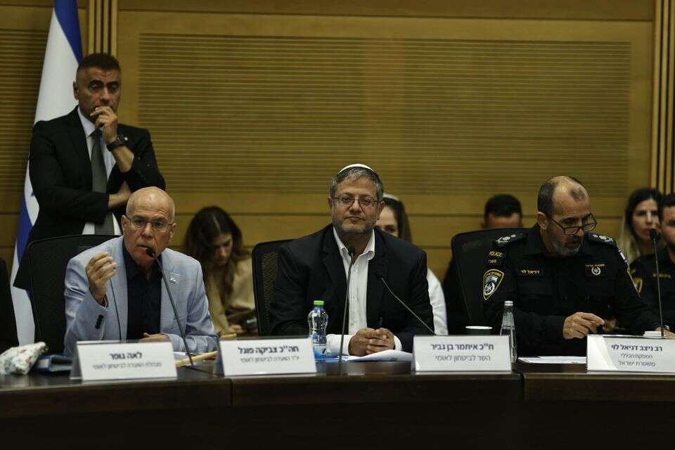 בן גביר ופוגל בוועדה לביטחון לאומי , אורן בן חקון