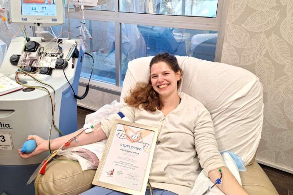 טליה נוימן. "כל מי שנמצא מתאים לתרום שיירתם" , באדיבות עזר מציון